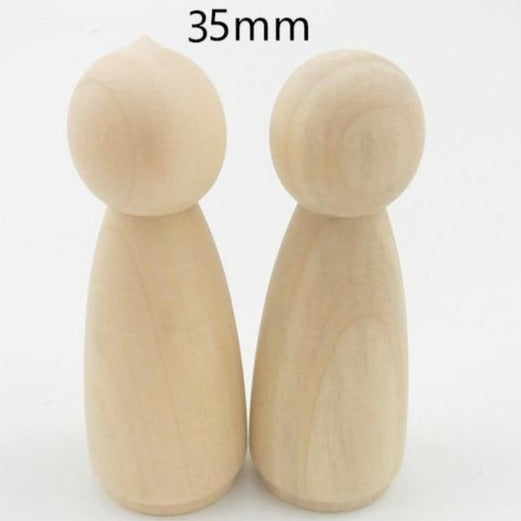 Wooden Peg Dolls - Men & Woman Mixed  20 PCS.