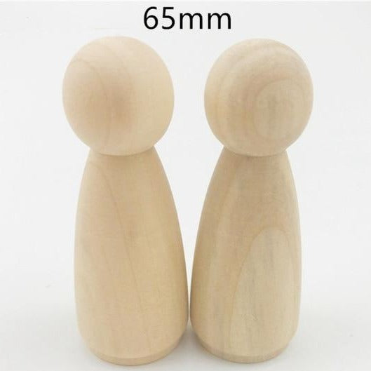 Wooden Peg Dolls - Men & Woman Mixed  20 PCS.